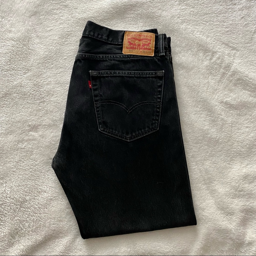 Levis 505 36x29 black jean - Picture 2 of 8